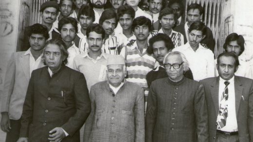 Poet_Kaifi_Azmi,Mr.Fakhruddin,Prof._Desnavi,Prof_Afaq_Husain_Siddiqui